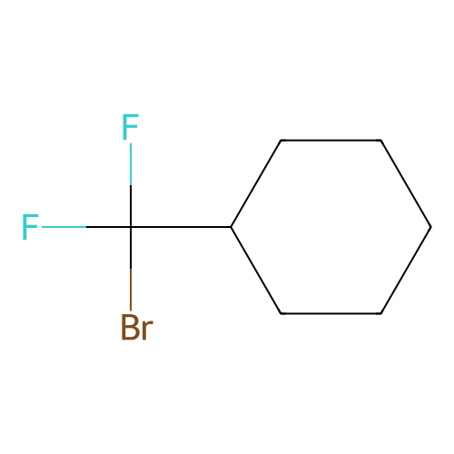 (Bromodifluoromethyl)cyclohexane structure