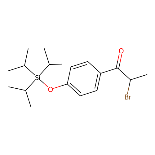 1-Propanone, 2-bromo-1-[4-[[tris(1-methylethyl)silyl]oxy]phenyl]- structure