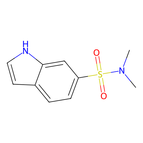 6-(N,N-dimethyl aminosulfonyl)indole structure