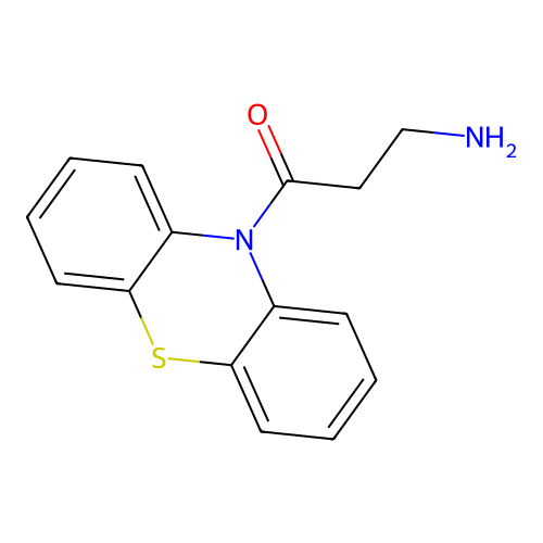 3-Amino-1-phenothiazin-10-ylpropan-1-one structure