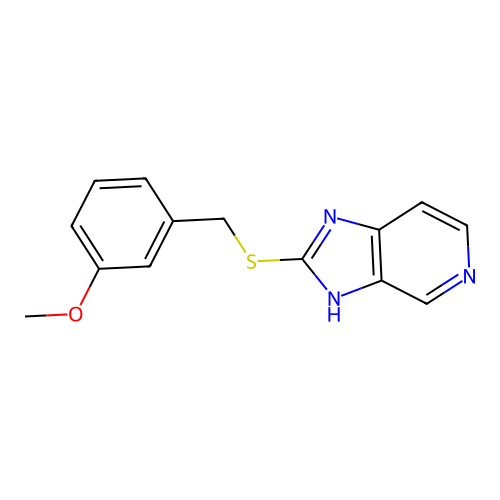 2-[(3-methoxybenzyl)thio]-3H-imidazo[4,5-c]pyridine structure