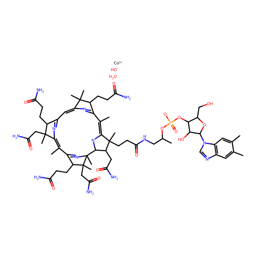 Aquocobalamin structure