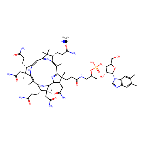 Cyanocobalamine (60 Co) structure