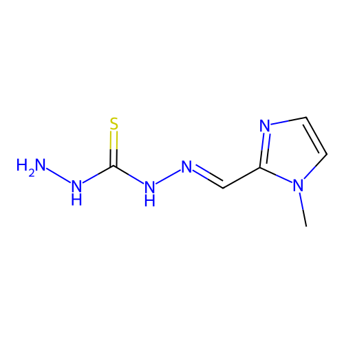 Carbonothioic dihydrazide, ((1-methyl-1H-imidazol-2-yl)methylene)- structure
