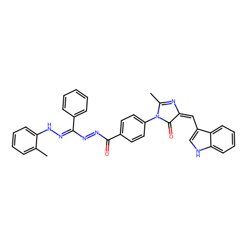 C34H27N7O2 structure