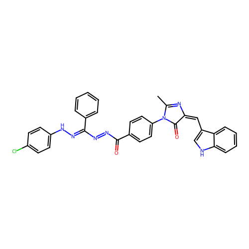 C33H24ClN7O2 structure