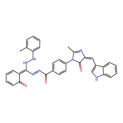 C34H27N7O3 structure