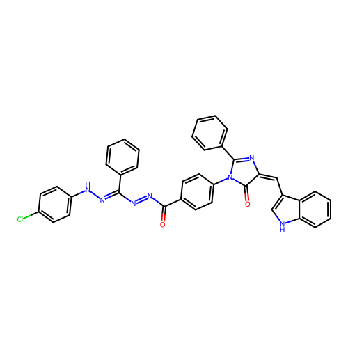 C38H26ClN7O2 structure