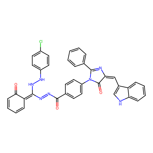 C38H26ClN7O3 structure