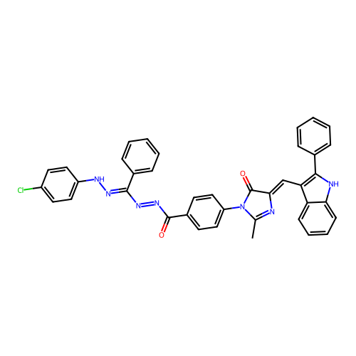 C39H28ClN7O2 structure