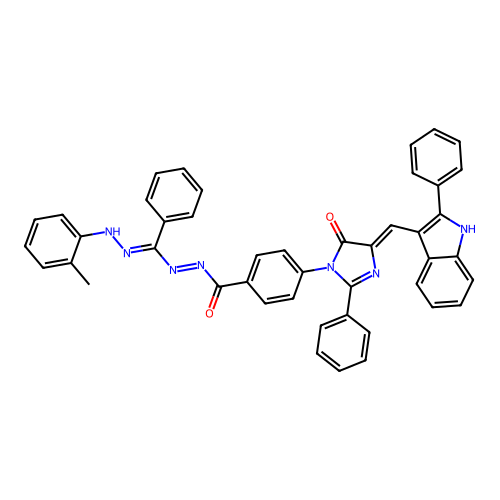 C45H33N7O2 structure