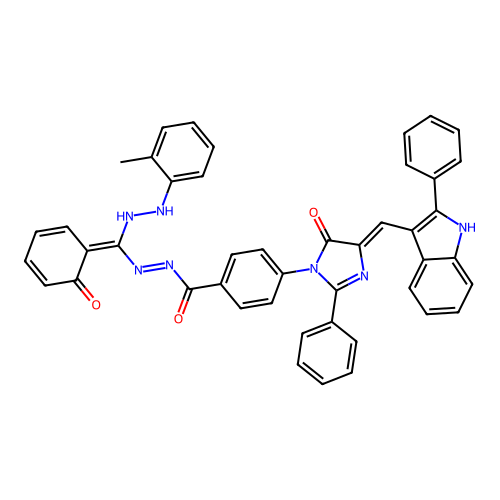 C45H33N7O3 structure