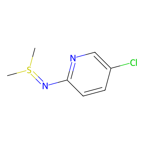 (5-Chloro-2-pyridinyl)imino-dimethyl-lambda4-sulfane structure