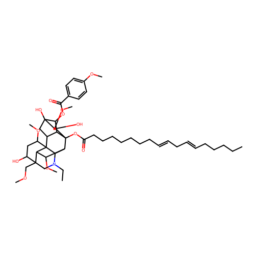 8-O-Linoleoyl-14-anisoylaconine structure