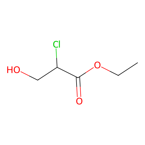 Ethyl 2-chloro-3-hydroxypropionate structure