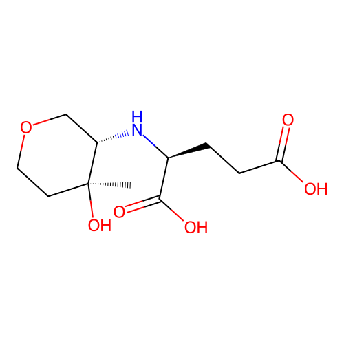 L-Glutamic acid, N-(1,5-anhydro-2,4-dideoxy-3-C-methyl-L-threo-pentitol-2-yl)- structure