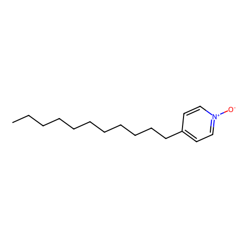 4-n-undecylpyridine N-oxide structure