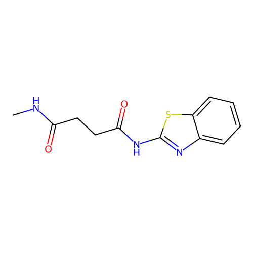 N-(1,3-benzothiazol-2-yl)-N'-methylbutanediamide structure