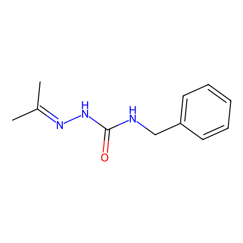 1-Benzyl-3-(propan-2-ylideneamino)urea structure