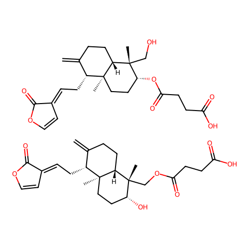 Dehydroandrographolide succinic acid ester structure