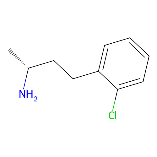 (2R)-4-(2-chlorophenyl)butan-2-amine structure