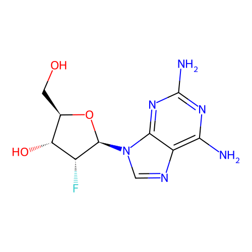 2-Amino-2'-deoxy-2'-fluoroadenosine structure