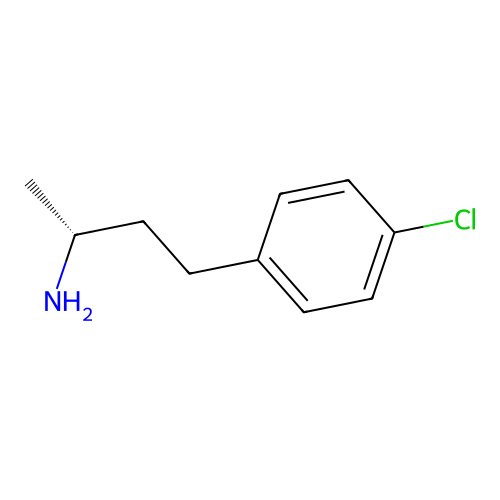 (2R)-4-(4-chlorophenyl)butan-2-amine structure