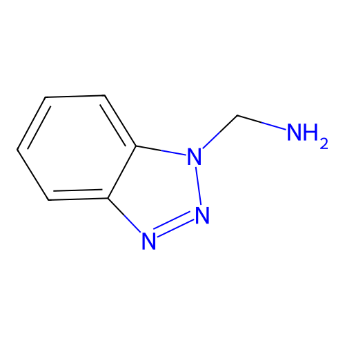 Benzotriazolylmethylamine structure