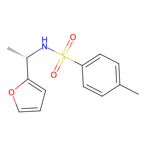 N-[(1S)-1-(furan-2-yl)ethyl]-4-methylbenzenesulfonamide structure