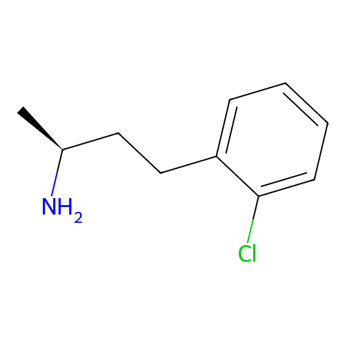 (2S)-4-(2-chlorophenyl)butan-2-amine structure