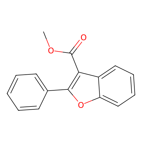 Methyl 2-phenylbenzofuran-3-carboxylate structure
