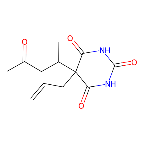 3-Ketoquinalbarbitone structure