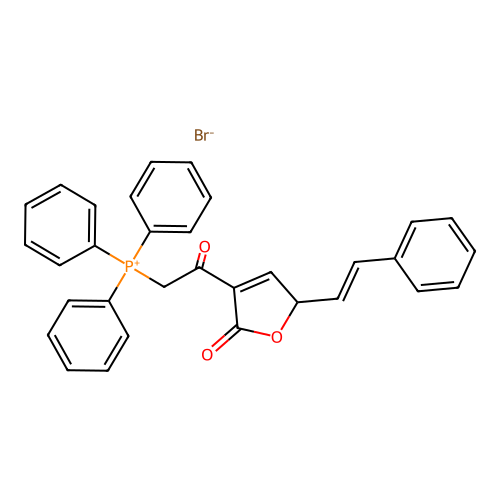 5-Styryl-2-furoylmethytriphenylphosphonium structure