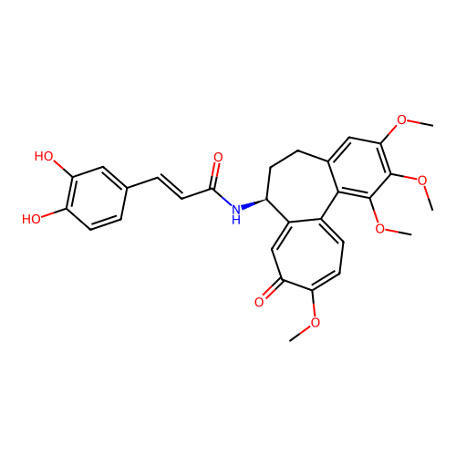 N-Caffeoyl-N-deacetylcolchicine structure