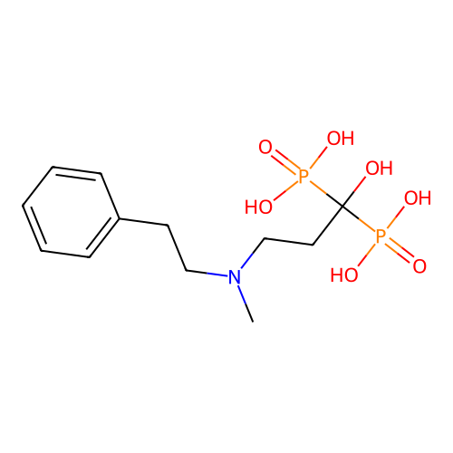[1-Hydroxy-3-(methyl-phenethyl-amino)-1-phosphono-propyl]-phosphonic acid structure