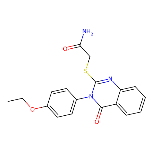 2-{[3-(4-Ethoxyphenyl)-4-oxo-3,4-dihydroquinazolin-2-yl]sulfanyl}acetamide structure