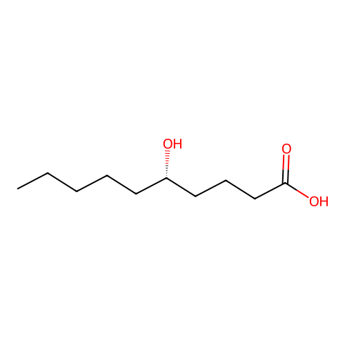 (5S)-5-hydroxydecanoic acid structure