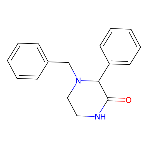 4-Benzyl-3-phenylpiperazin-2-one structure
