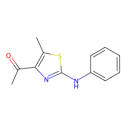 1-(2-Anilino-5-methyl-1,3-thiazol-4-yl)ethanone structure