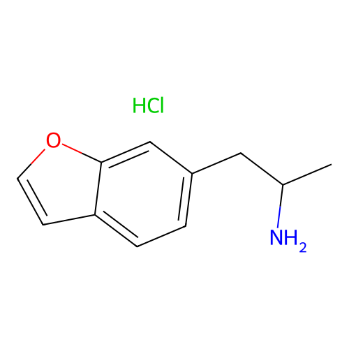 6-(2-Aminopropyl)benzofuran hydrochloride structure