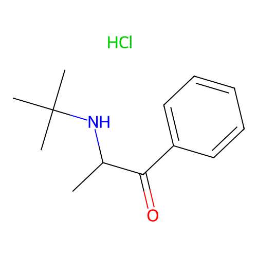 2-(tert-Butylamino)propiophenone hydrochloride structure