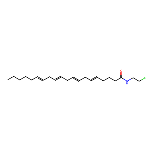 (5E,8E,11E,14E)-N-(2-Chloroethyl)icosa-5,8,11,14-tetraenamide structure