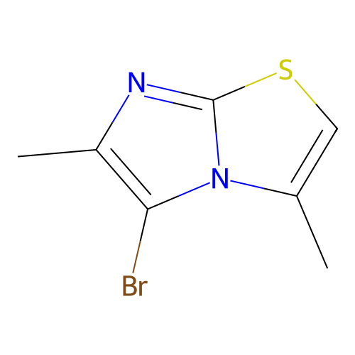 5-Bromo-3,6-dimethylimidazo(2,1-b)thiazole structure
