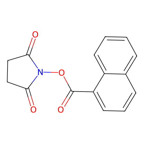 2,5-Pyrrolidinedione, 1-[(1-naphthalenylcarbonyl)oxy]- structure