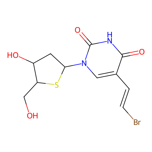5-(2-Bromovinyl)-2'-deoxy-4'-thiouridine structure