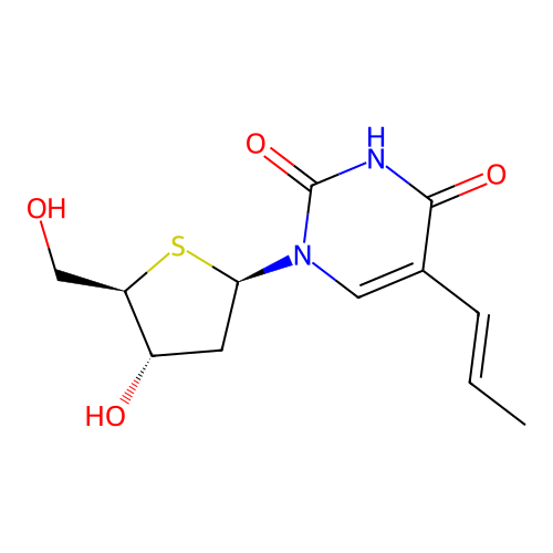 (E)-Propenyl-2'-deoxy-4'-thiouridine structure