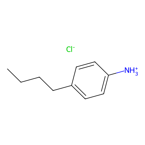 4-Butylanilinium chloride structure