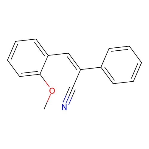3-(2-甲氧基苯基)-2-苯基-2-丙烯腈 structure