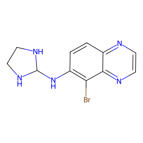 5-Bromo-N-(imidazolidin-2-yl)quinoxalin-6-amine structure