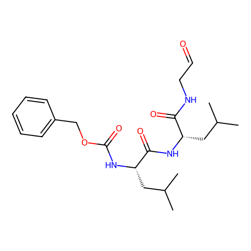 Cbz-Leu-Leu-Gly-H structure